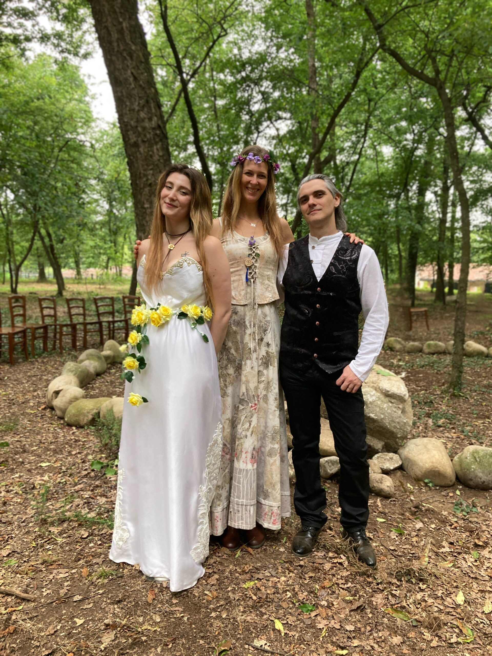 Matrimonio celtico nel Bosco Lorenza e Luca