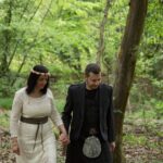 Matrimonio celtico scozzese nel bosco